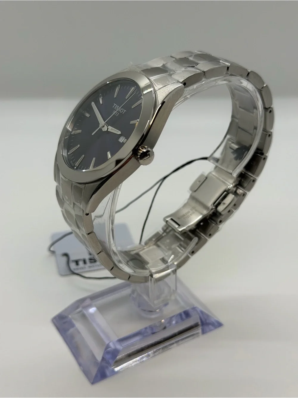 Tissot Gentlemen Stainless Steel 40mm Watch with Blue Dial